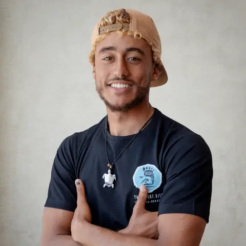 Abdo, moniteur de wingfoil à Essaouira